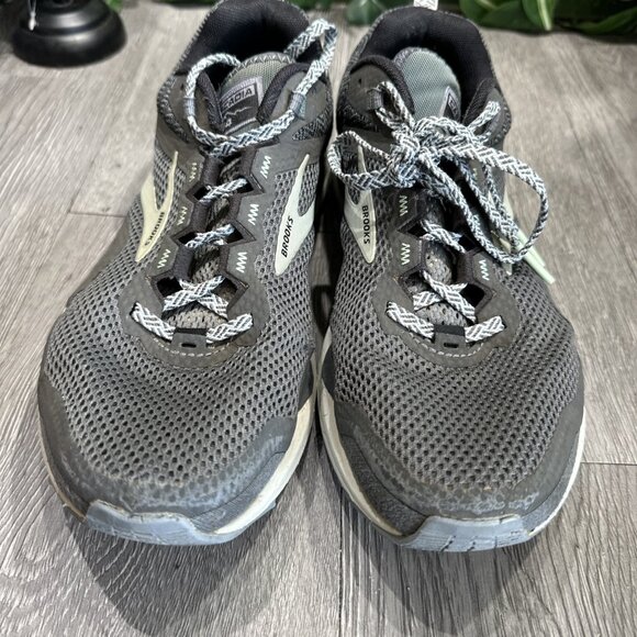 Brooks Cascadia 14 Trail Running Shoes Women's Size 9.5 B Gray  Blue Sneakers - Picture 3 of 12